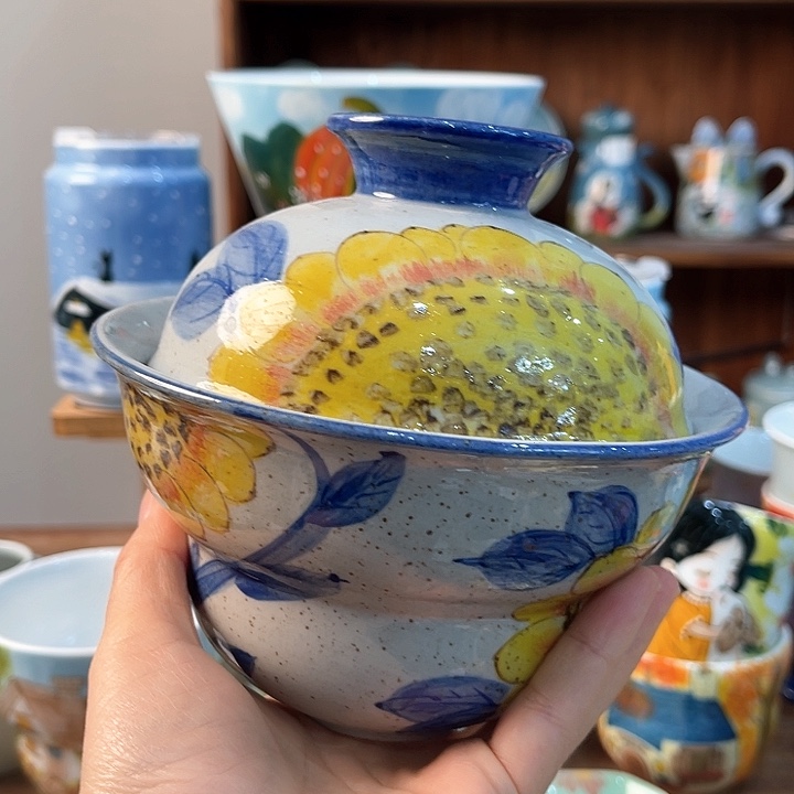 陶景德镇釉下手绘陶瓷 