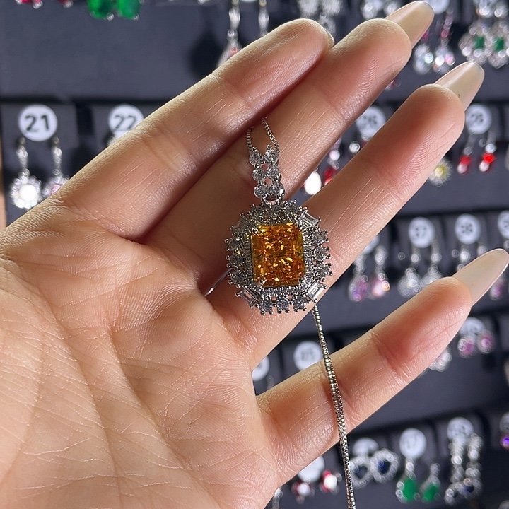 颈饰银S925镶嵌碧玺192