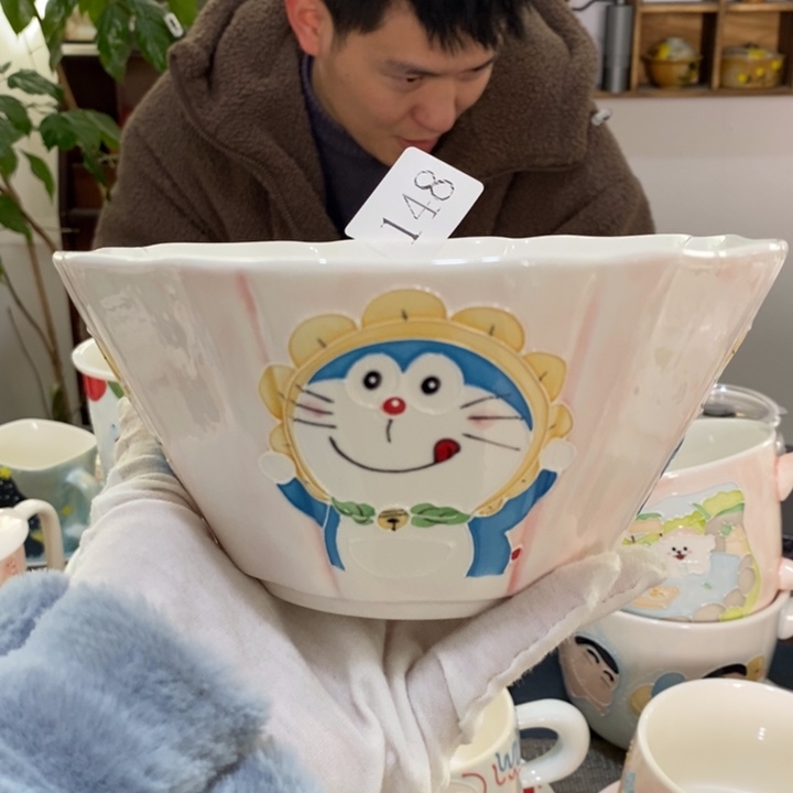 杯景德镇釉下彩手绘