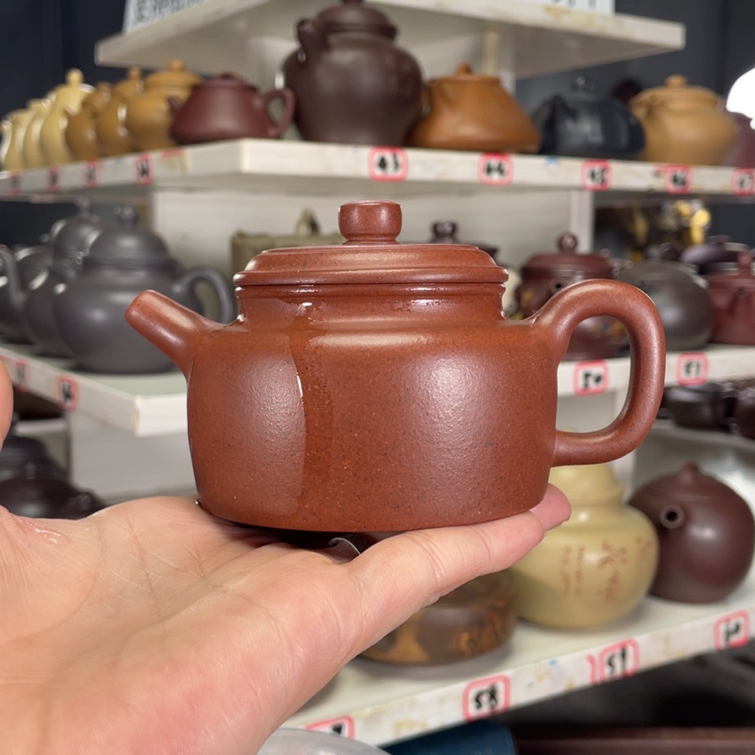 紫砂茶壶底槽清半手工200毫升