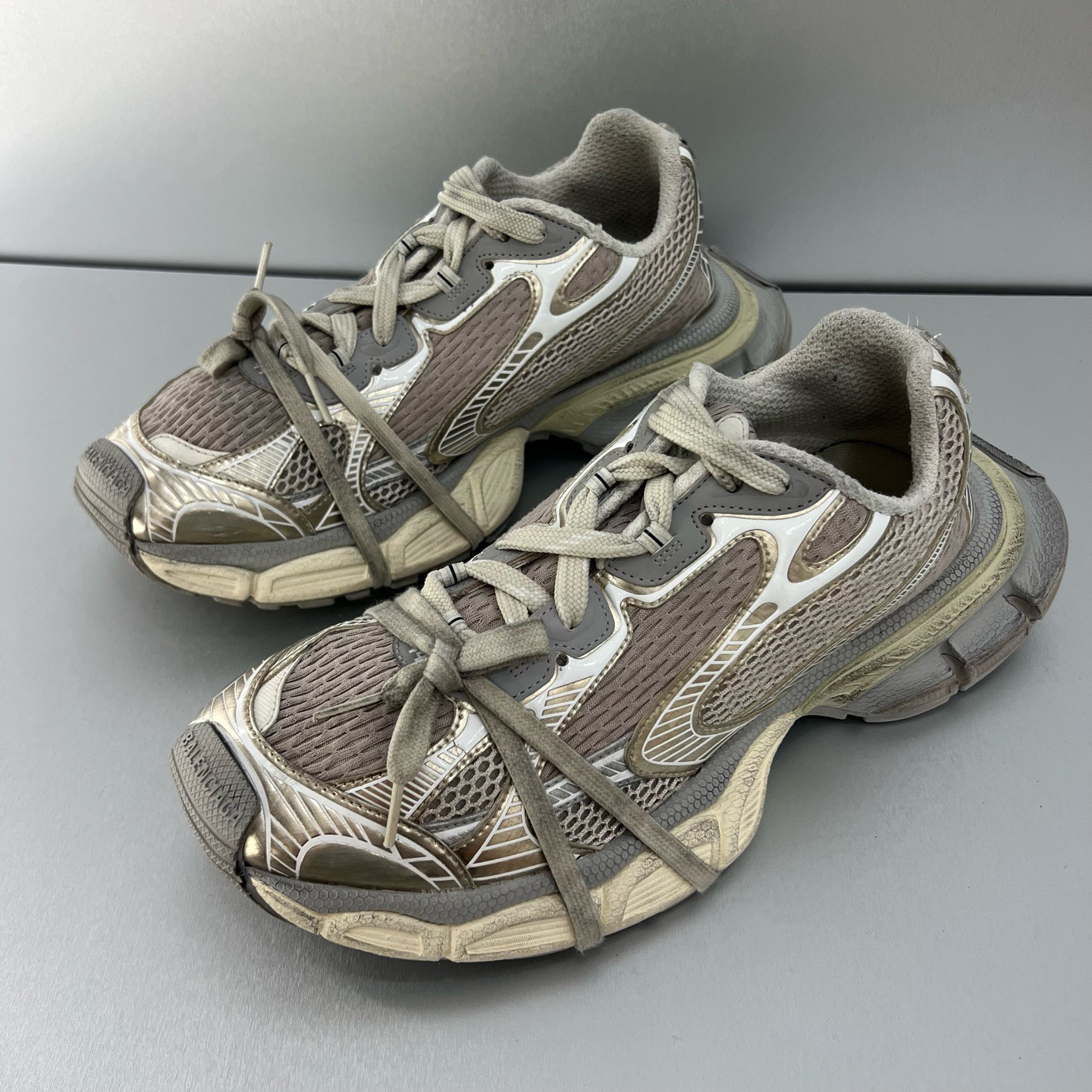 99新 Balenciaga/巴黎世家 3XL浅米色老爹鞋/44码（北京）