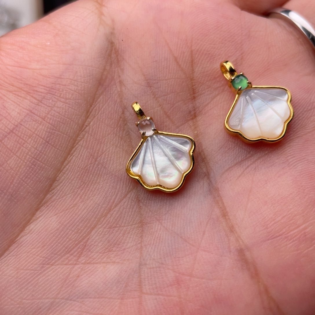 颈饰银S925镶嵌翡翠11