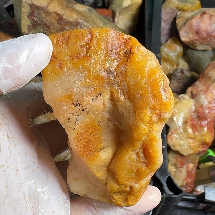 流***雨寿山石寿山石的颜色