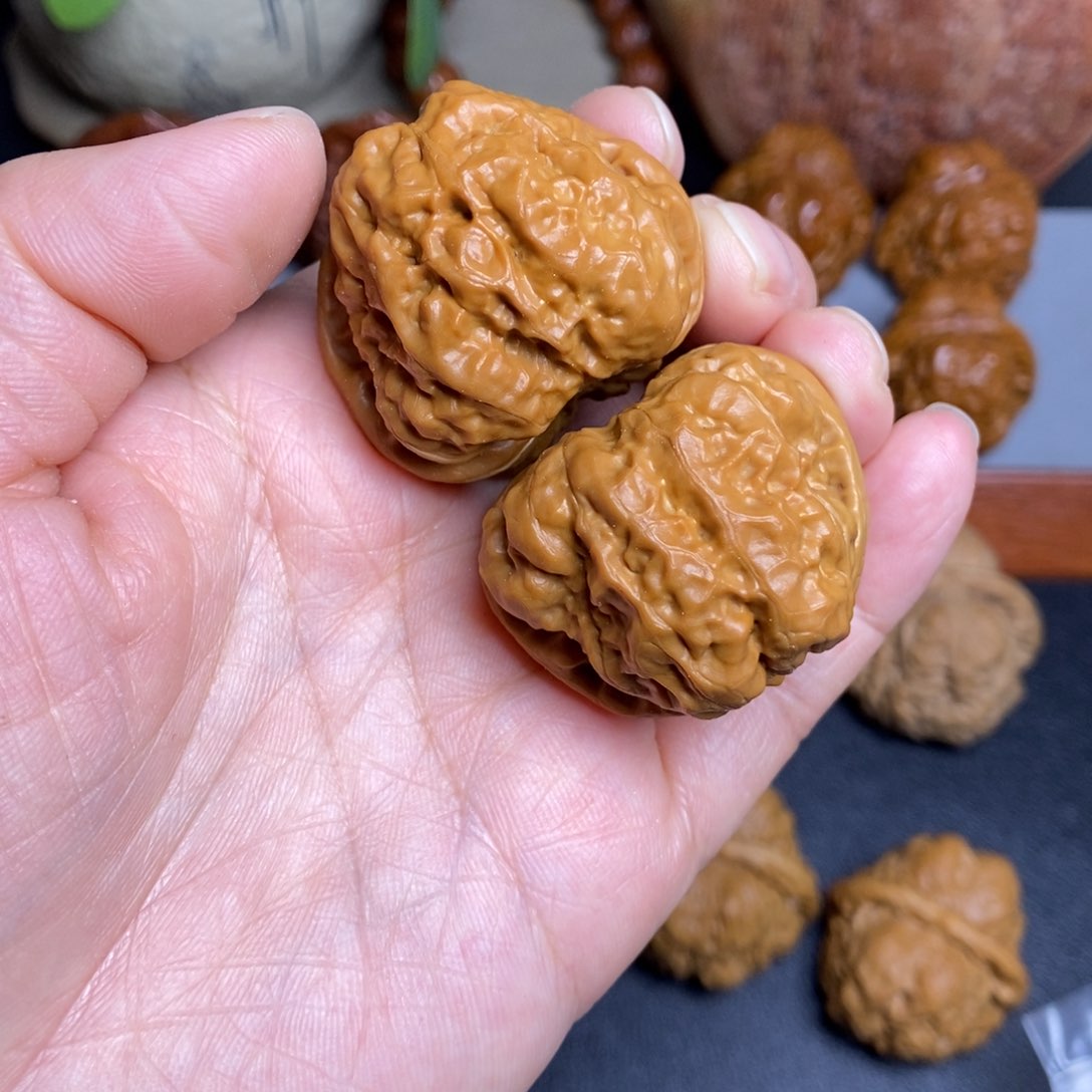 文玩核桃把件38蛤蟆头