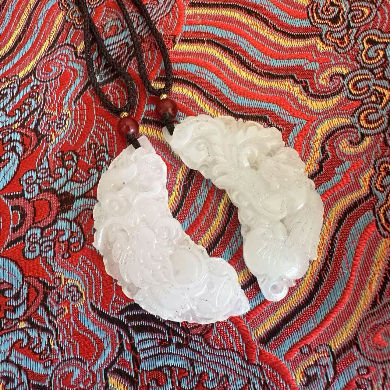 时尚 精美  月牙 龙凤吊坠 创意饰品