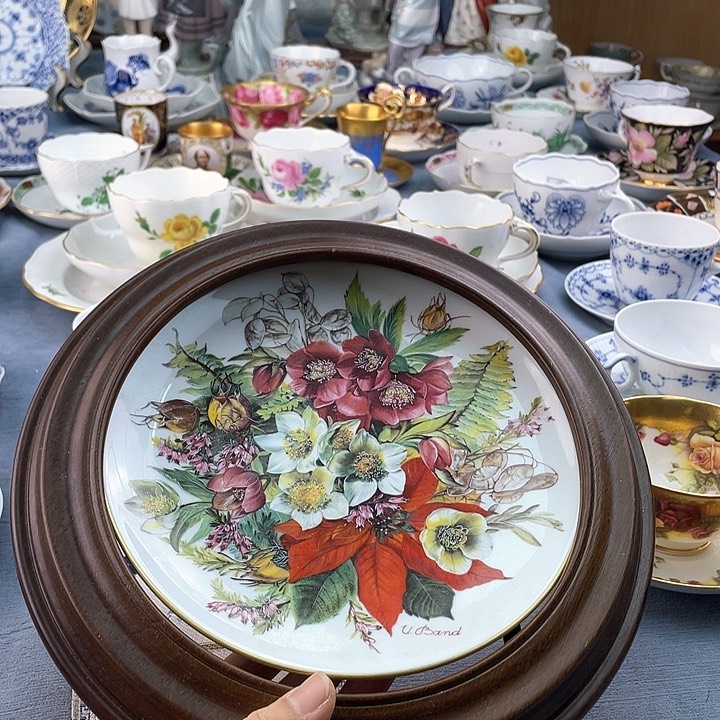 中古欧瓷瓷器小房子