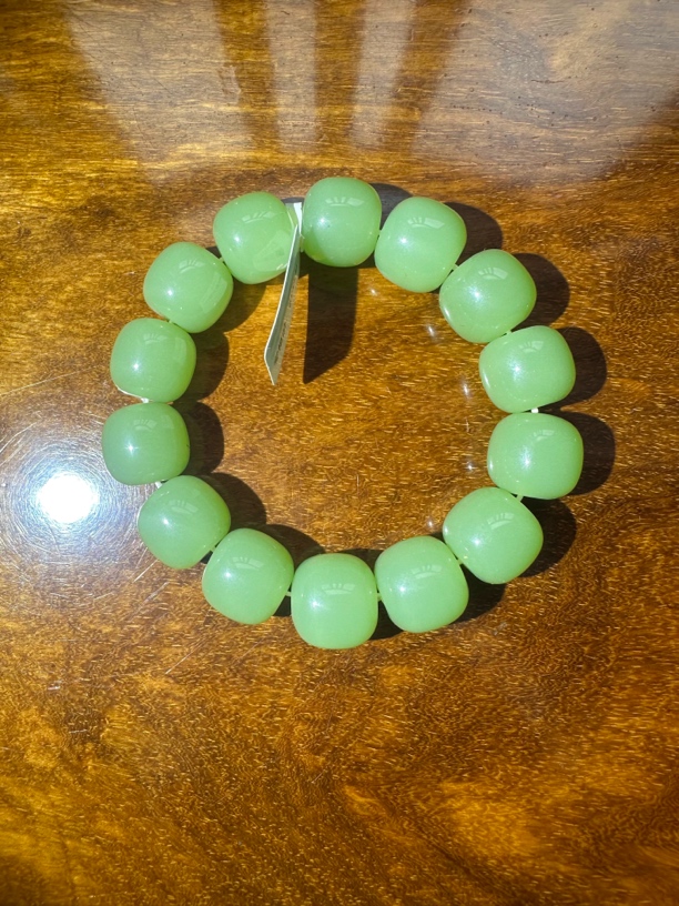 YS0322高冰晴水绿玉手串（无礼盒）