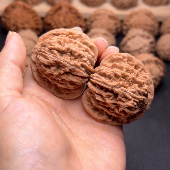 文玩核桃把件44四座楼克重46.5