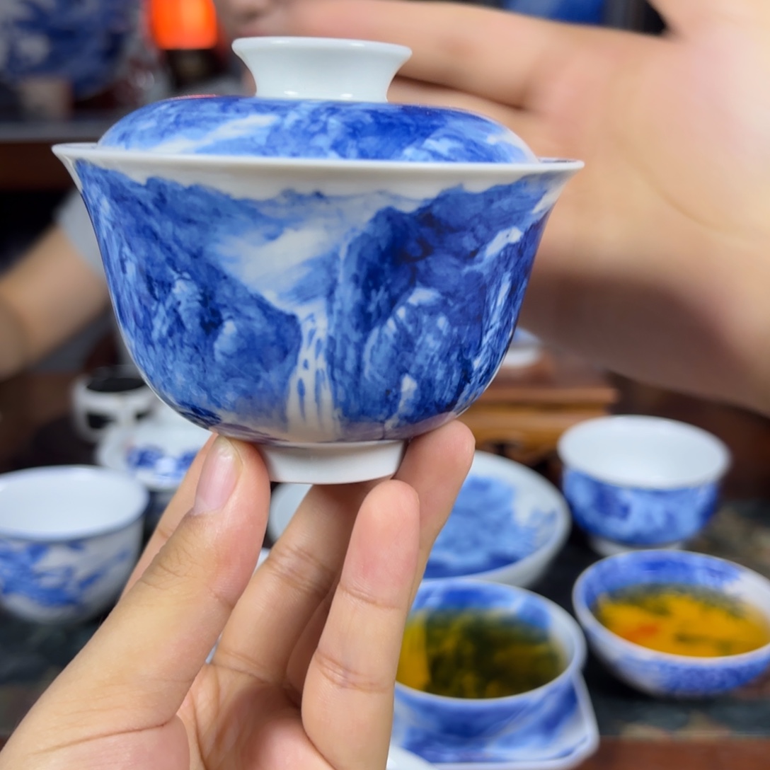 国一王老师手绘山水