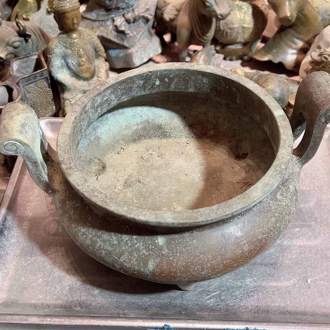 巴****?黄铜摆件工艺品，