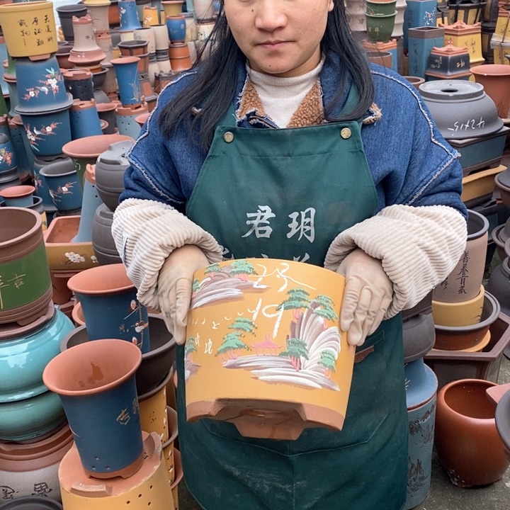 紫砂花盆紫砂花盆