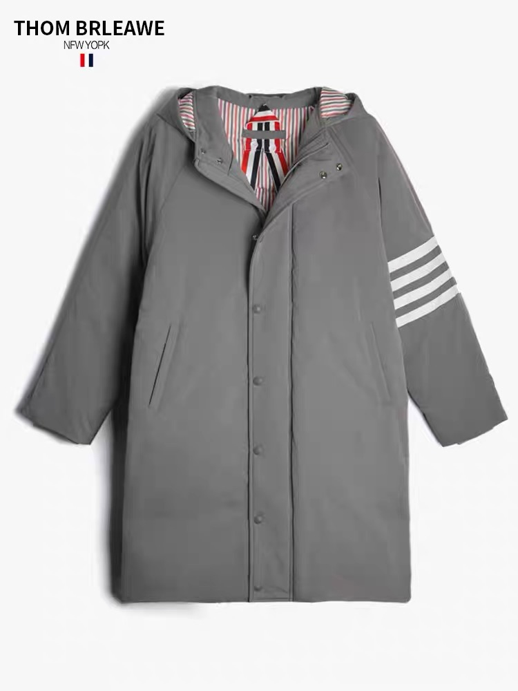 TB【官方正品】汤姆布郎THOM BRLEAWE经典四杠中长款90白鸭绒羽绒服