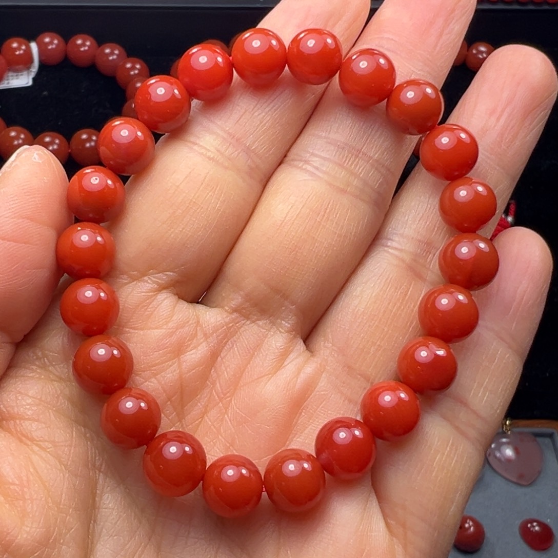 南红玛瑙未镶嵌手串