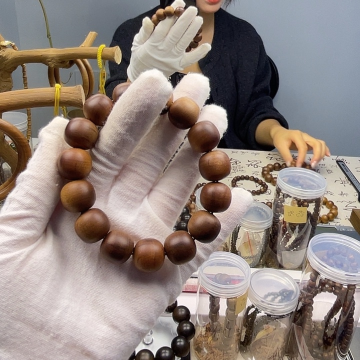 s***y檀香木手串/手链开播福利老型1415黑肉横纹奶香