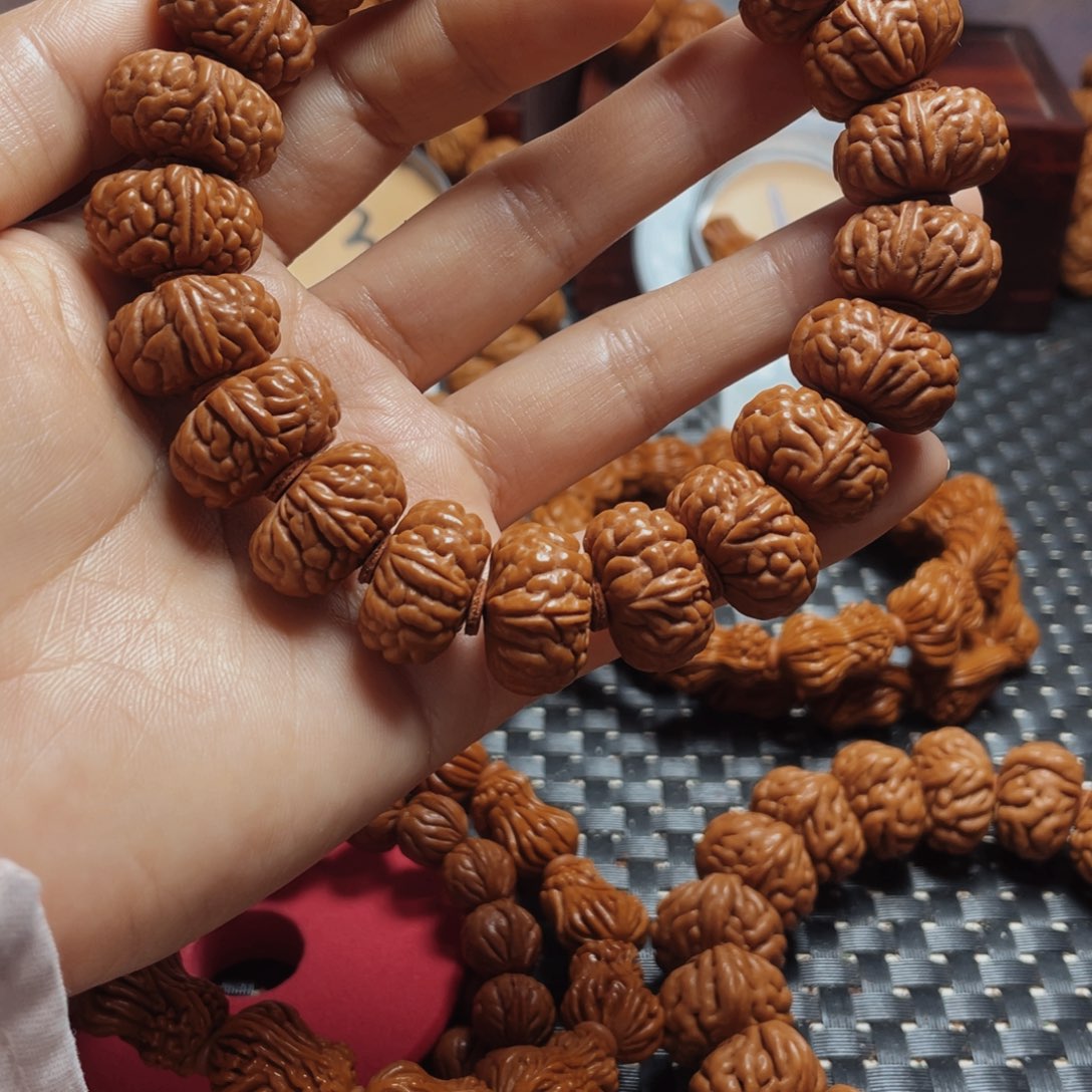 桃核手串秦岭龙纹桃核