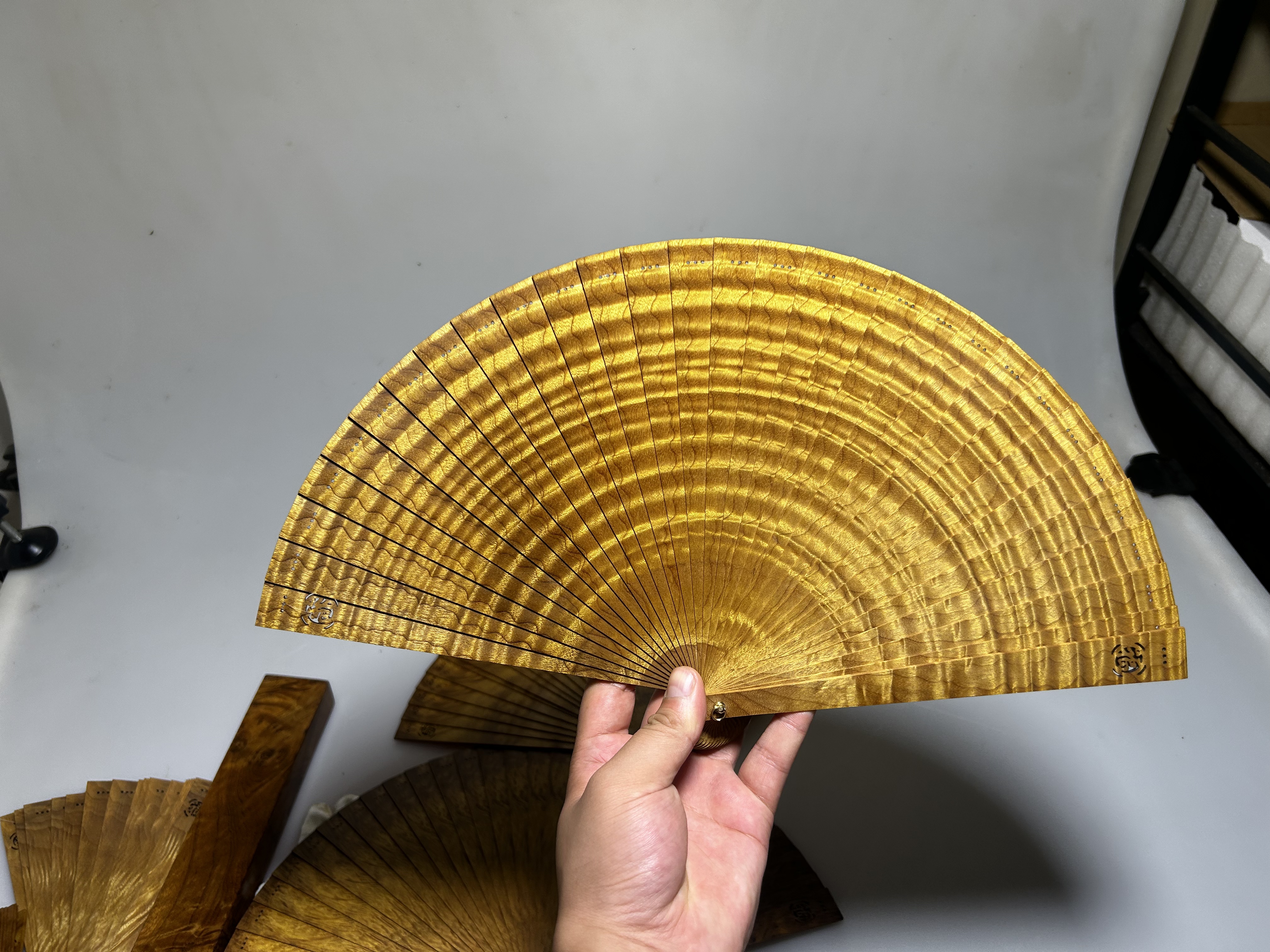 龙胆纹水波纹苏扇收藏（一物一拍专用链接）