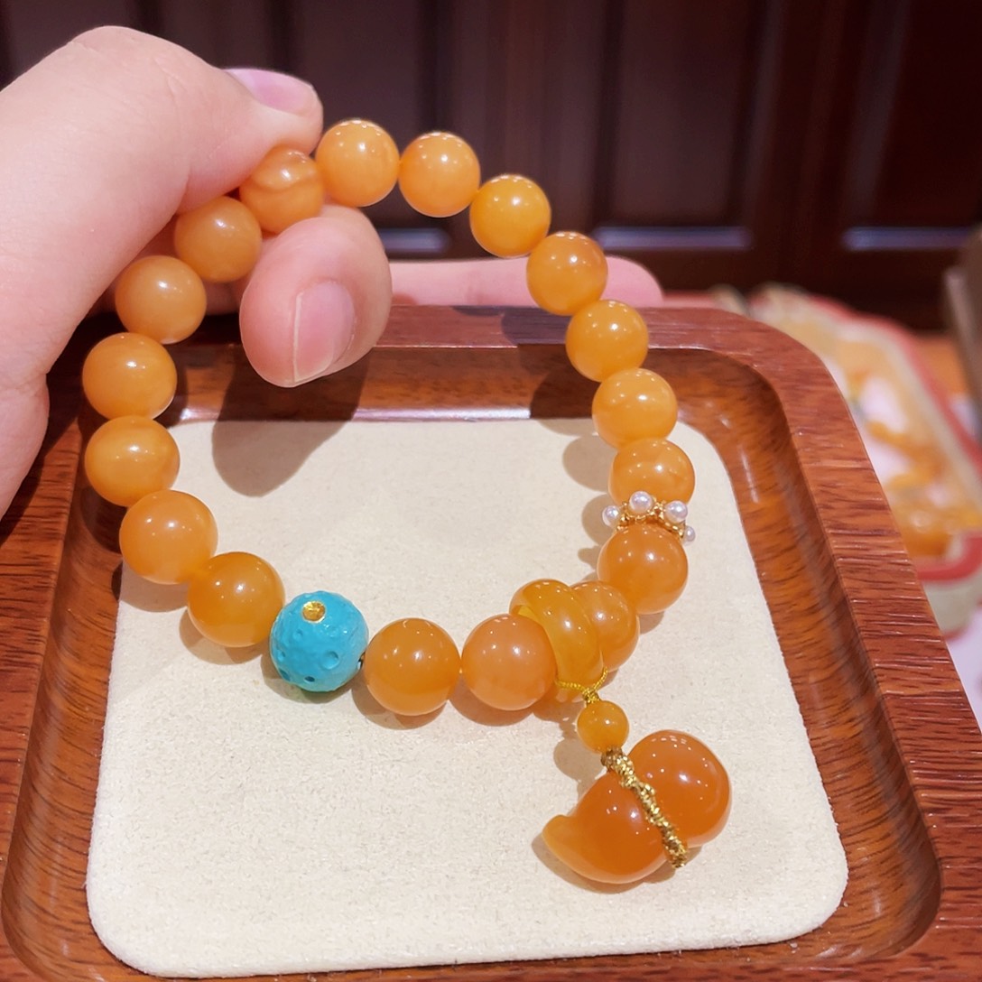 蜜蜡手链未镶嵌手串