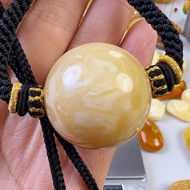 蜜蜡颈饰未镶嵌蜜蜡