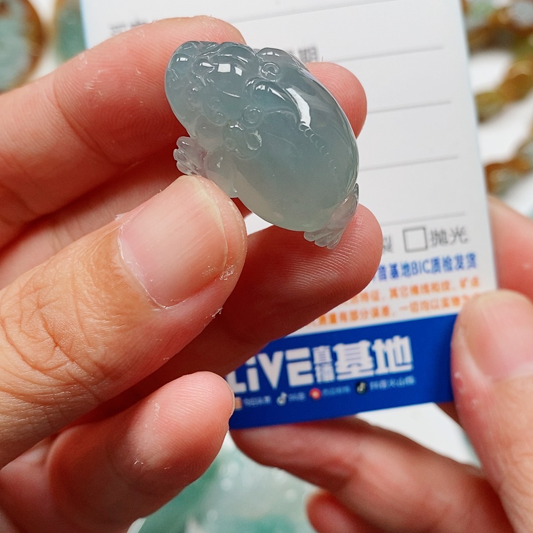 颈饰未镶嵌翡翠金蟾