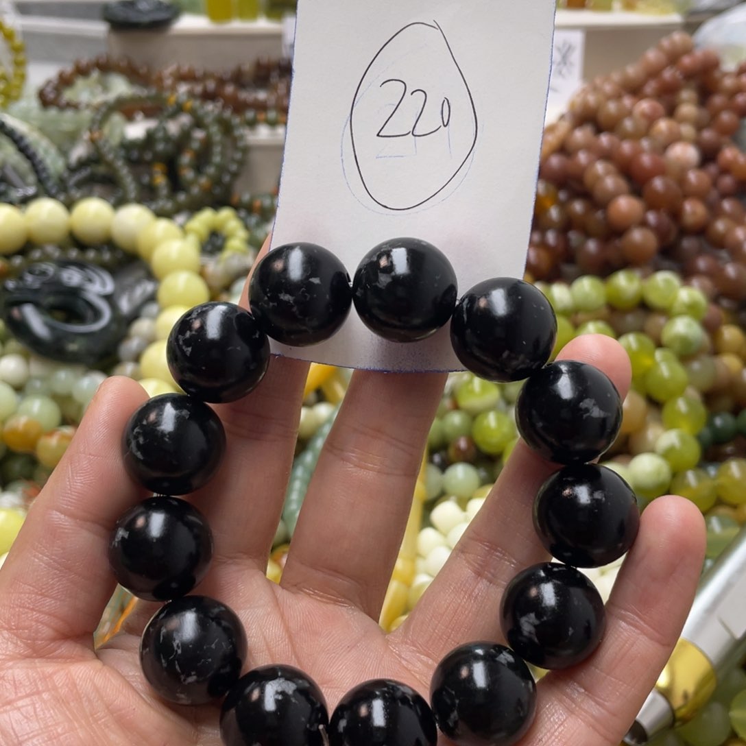 蛇纹石玉手链未镶嵌