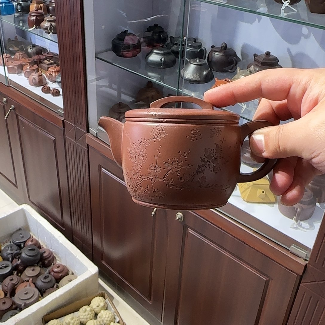紫砂茶壶汉瓦紫泥