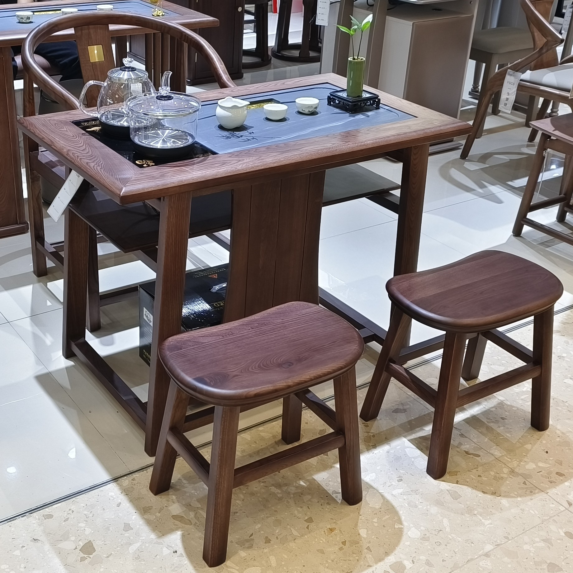 热销新中式极简风热卖茶桌