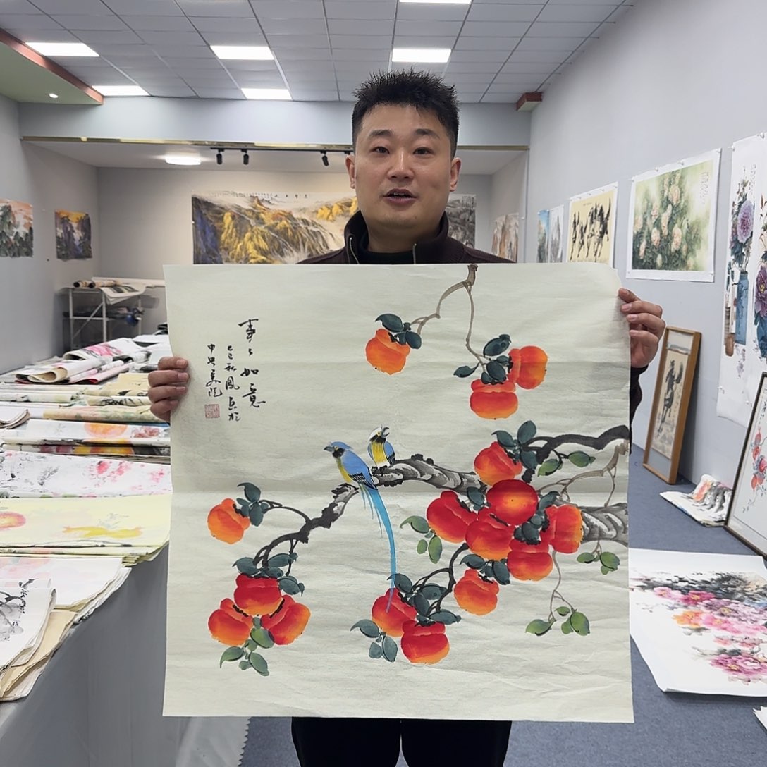 国画国画作品宣纸纯手绘