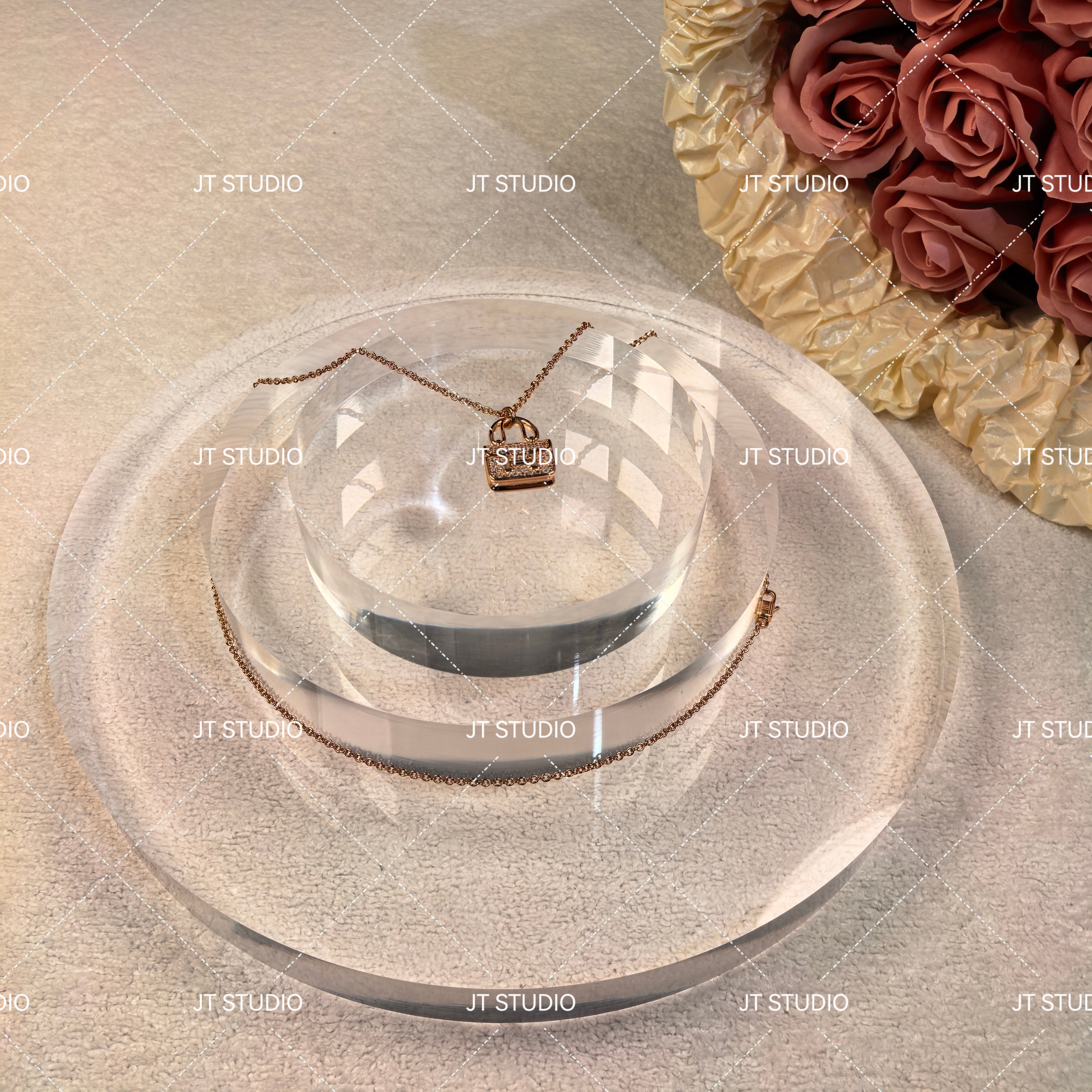 铜合金项链 经典包包项链