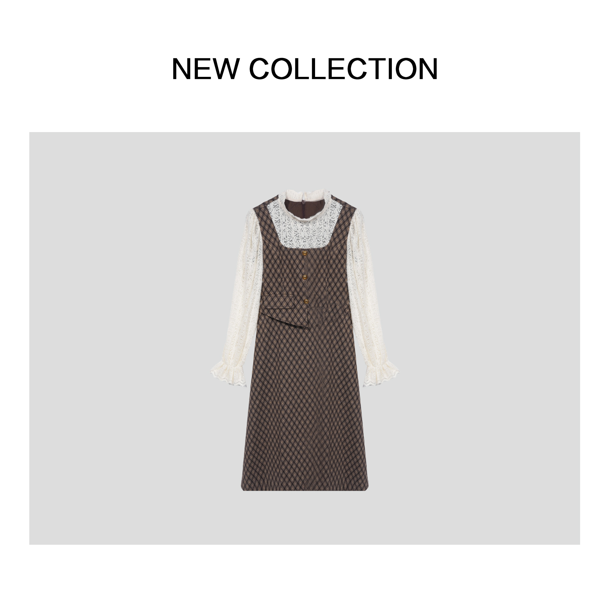 《芳芳专属》L1F56002C+L5F56002 女士时尚显瘦气质轻奢连衣裙