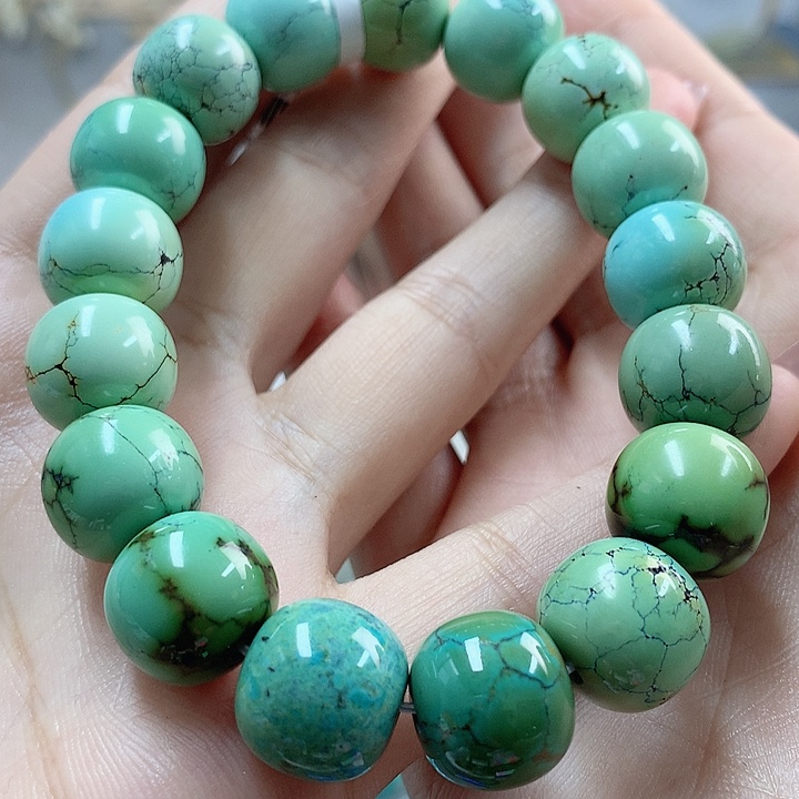 绿松石珠宝奇石未镶嵌小*哥