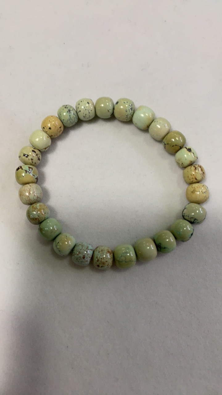 天然原矿绿松石单圈