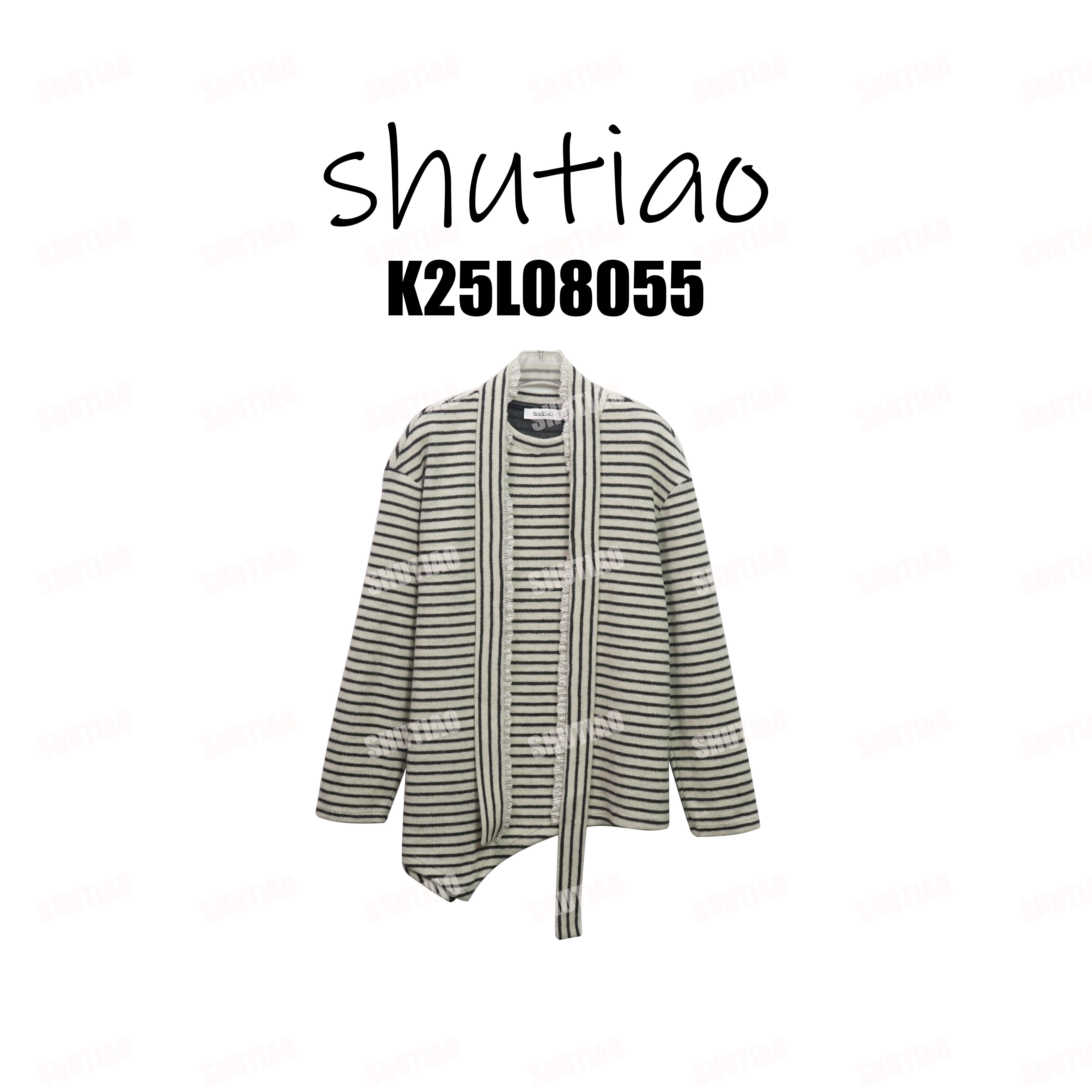 【SHUTIAO】2025冬季：新款小众设计款毛衣K25L08055