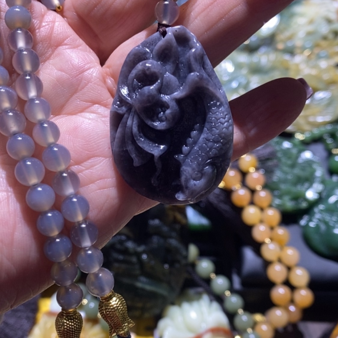 【闪购商品】岫玉毛衣链未镶嵌