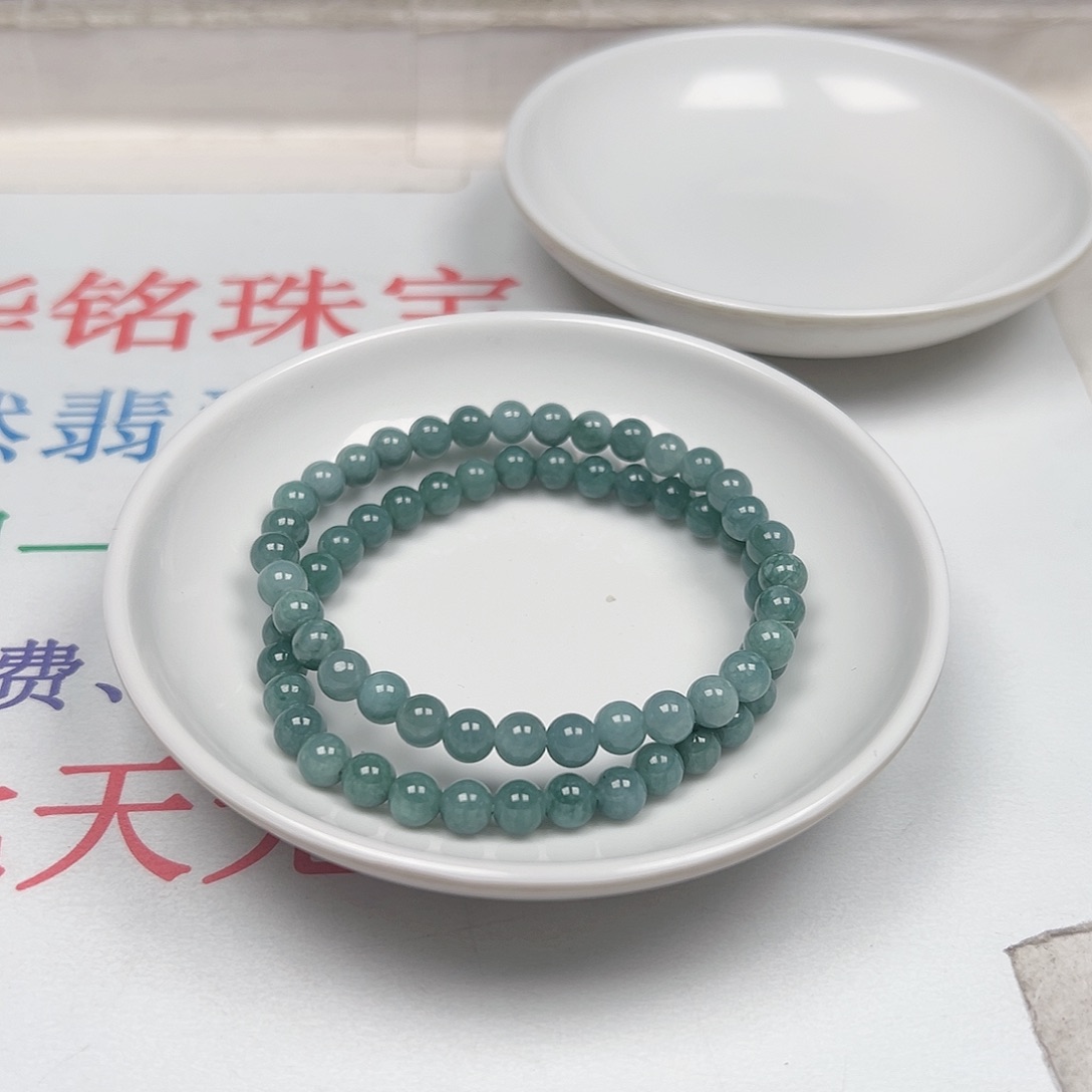 翡翠手链未镶嵌摩*货主老华