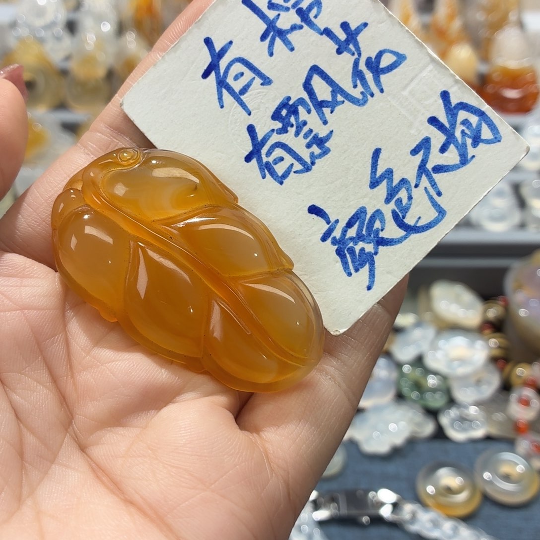 玛瑙/玉髓未镶嵌吊坠(不含链)