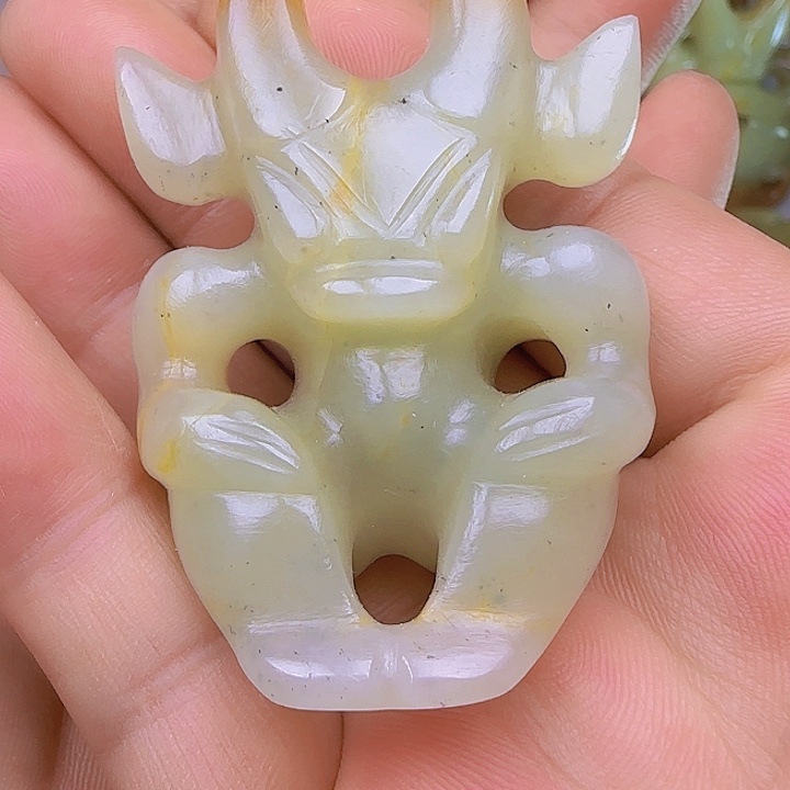 和田玉吊坠(不含链)未镶嵌