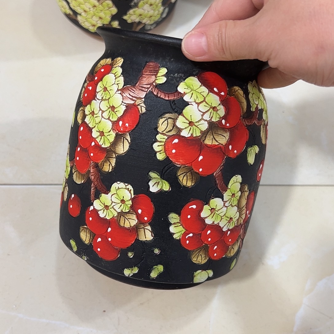 景德镇炫彩手绘口12高16