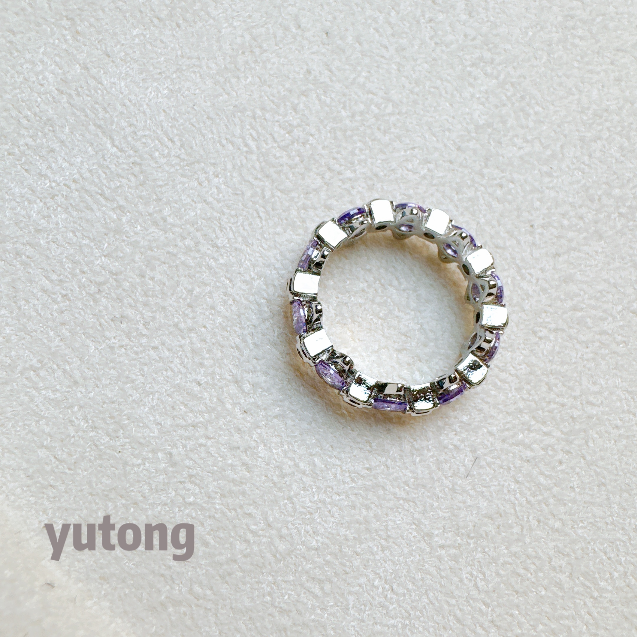 铜合金锆石戒指 【雨桐轻奢饰品】设计款戒指YT02035#1