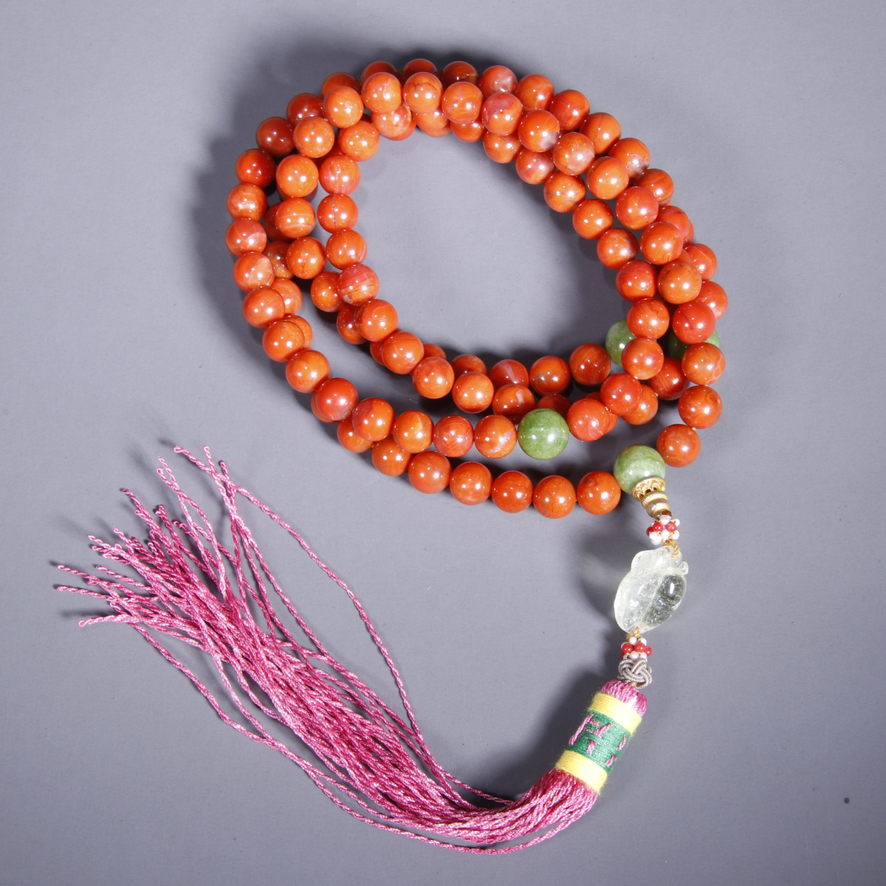 文山居K 清蜜蜡108项链