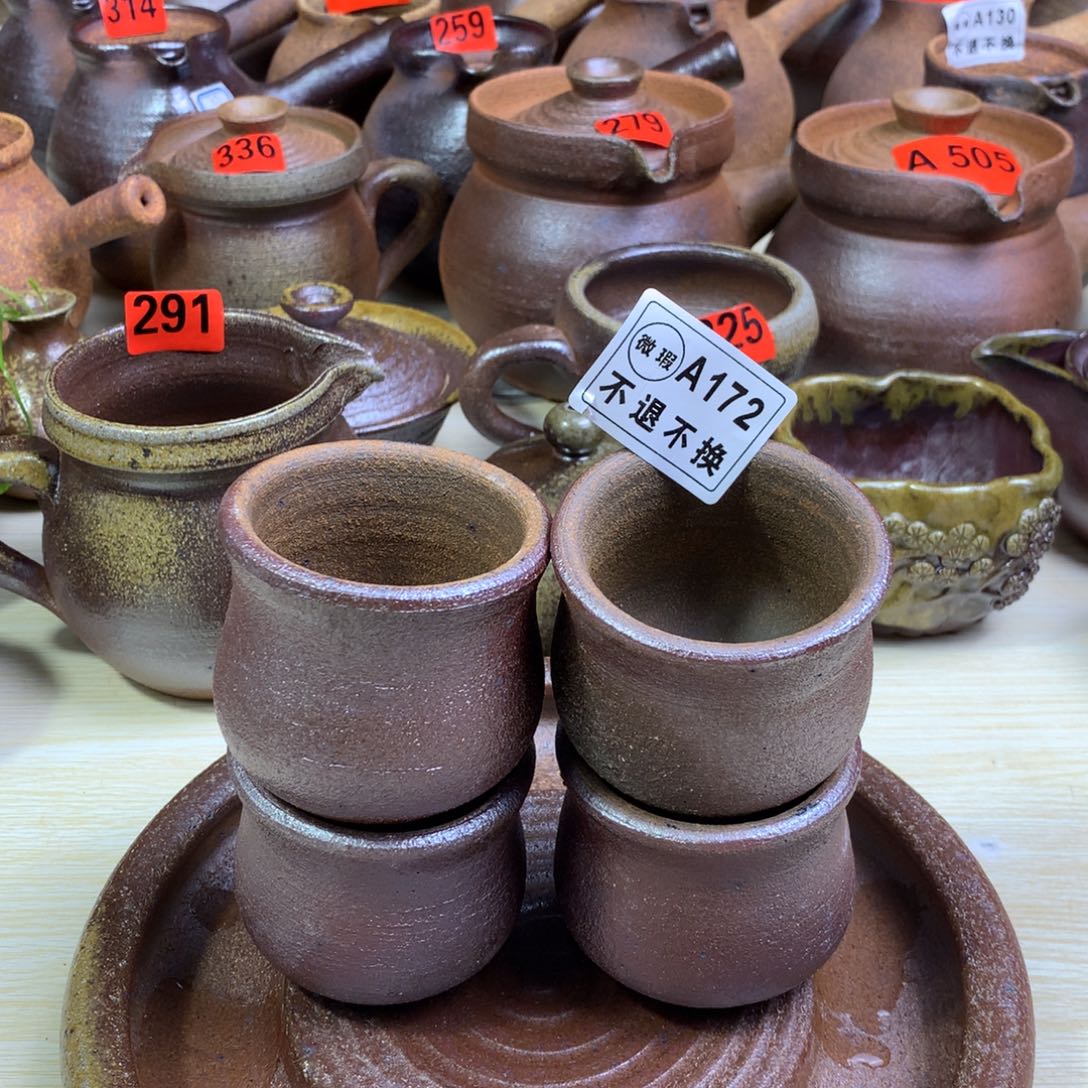 失圆粗陶杯120毫升左右
