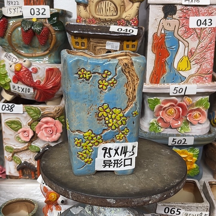 粗陶材质多肉花盆