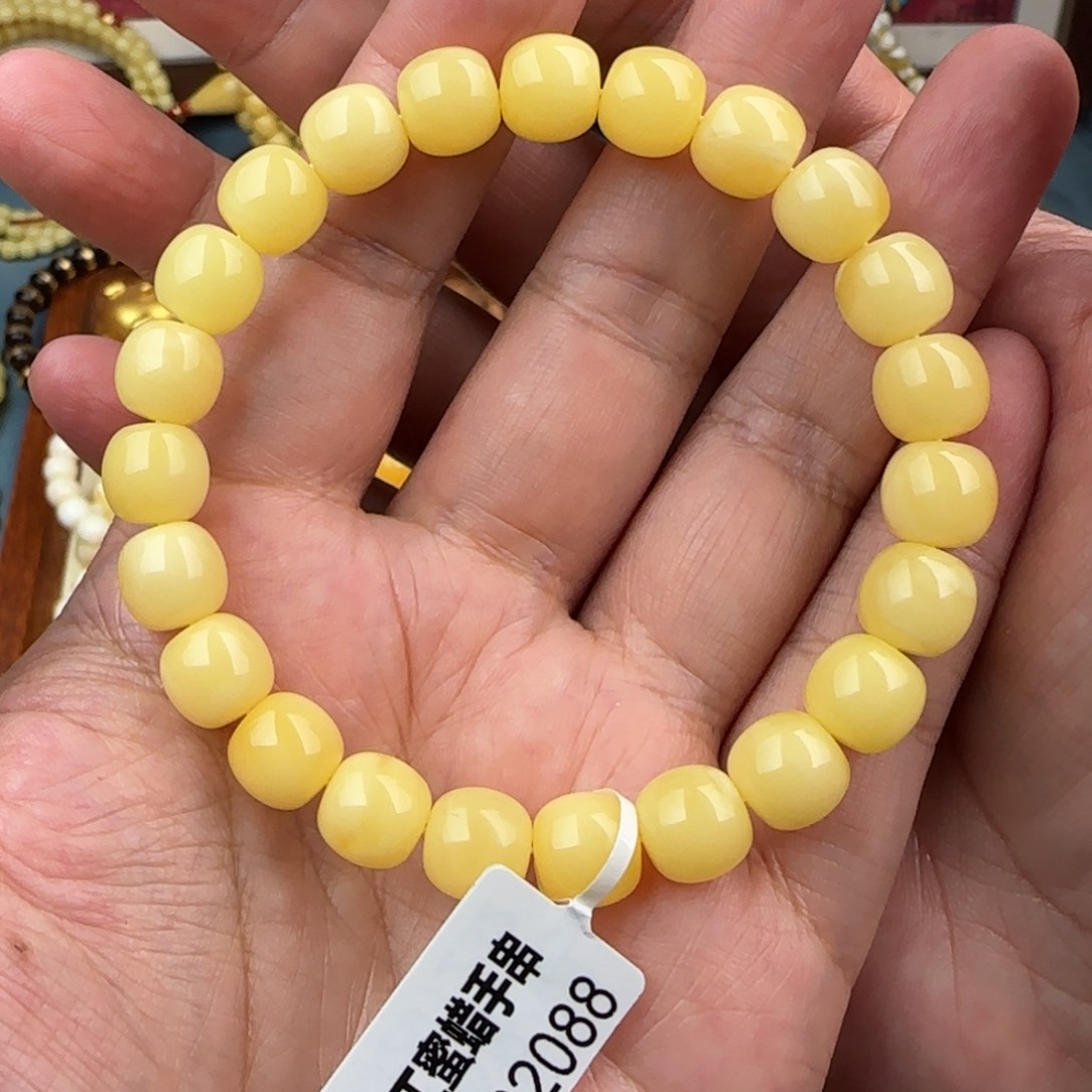 ᝰ***࿐未镶嵌琥珀珠宝奇石9.5咪