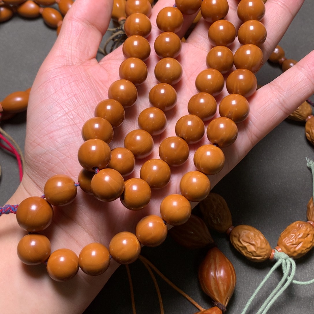 橄榄核手串/手链1.4 光珠脖挂