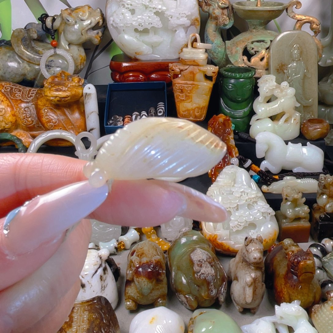 和田玉挂件未镶嵌5