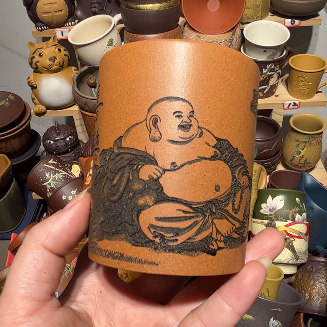 紫砂茶杯宜兴紫砂主人杯