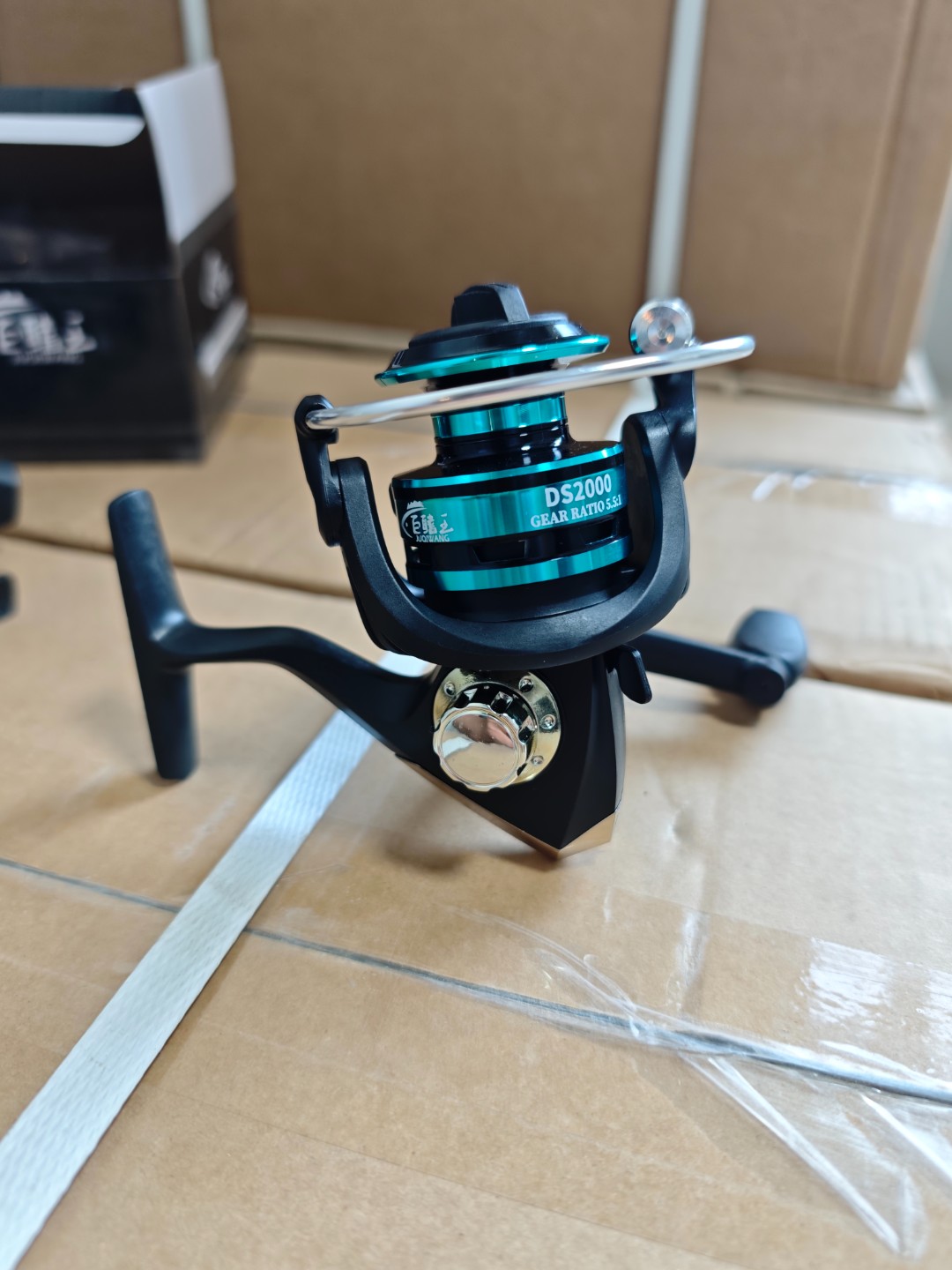 DS青色金属纺车轮 微物马口 路亚纺车轮