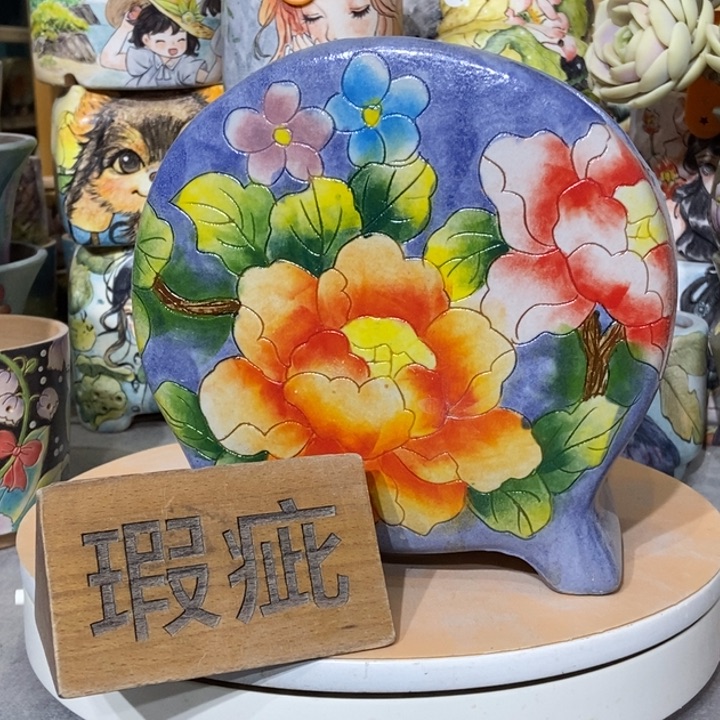 红陶景德镇艺术手绘作品