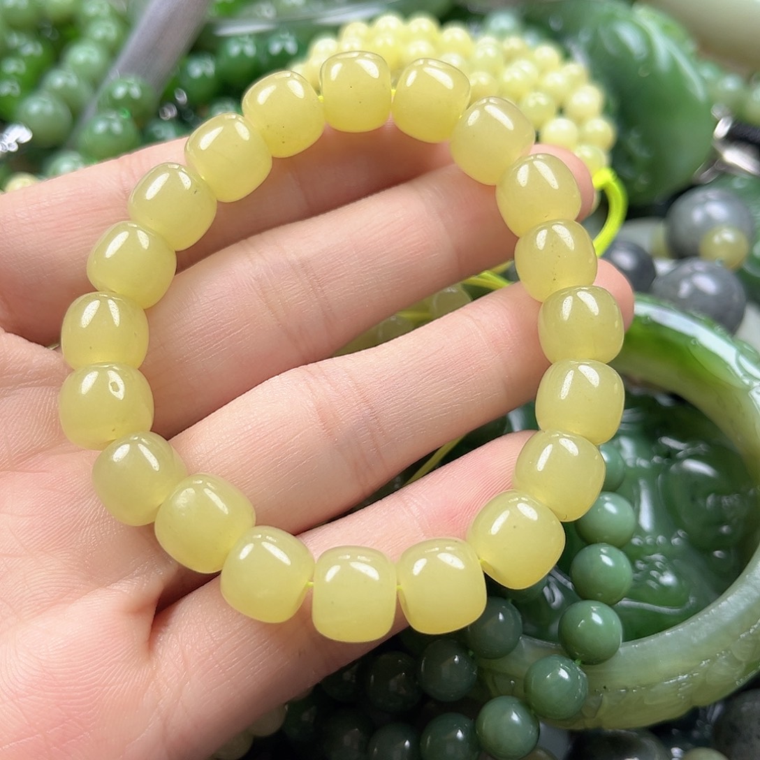 和田玉（黄玉）未镶嵌手串