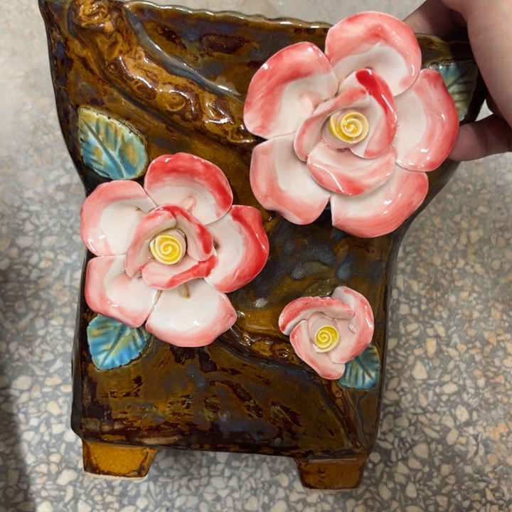 紫砂花盆粗陶材质多肉花盆