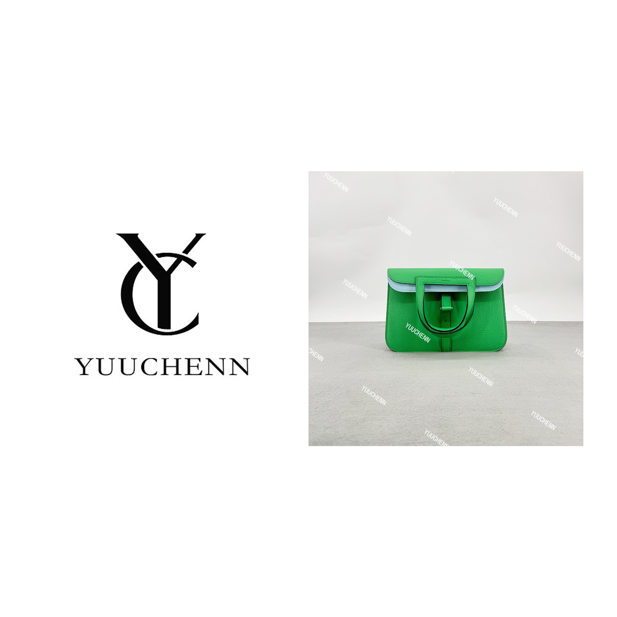 YUUCHENN/25cm原创设计高定真皮包 HH8048